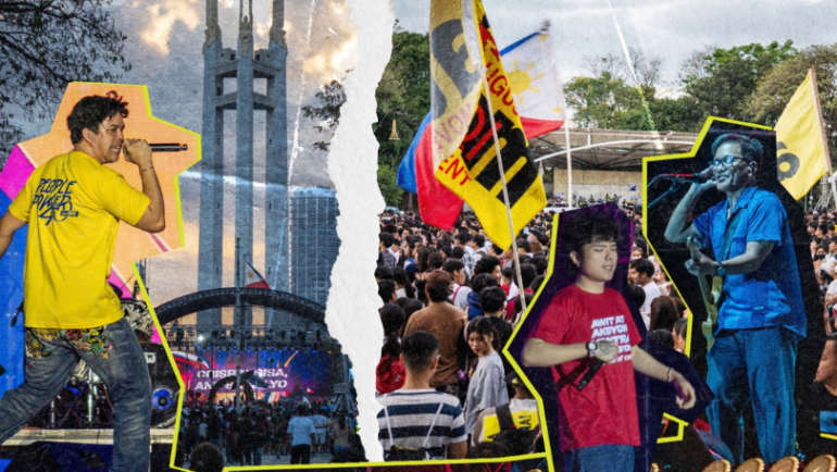 OPM icons and youth at People Power 40