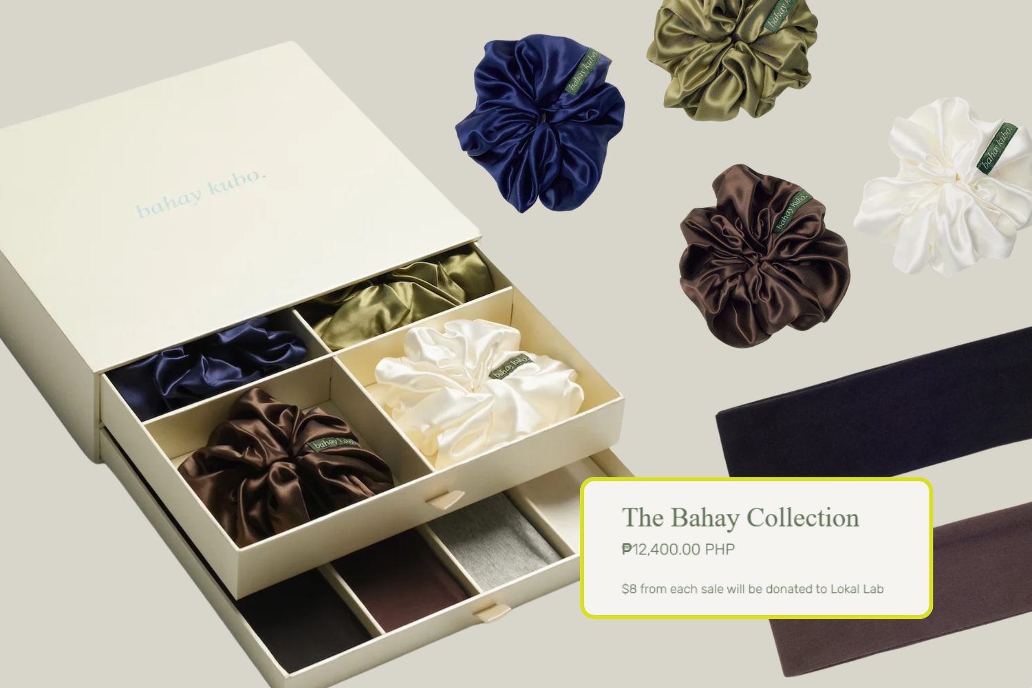 Bahay Kubo scrunchies