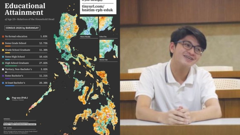 Educational attainment map