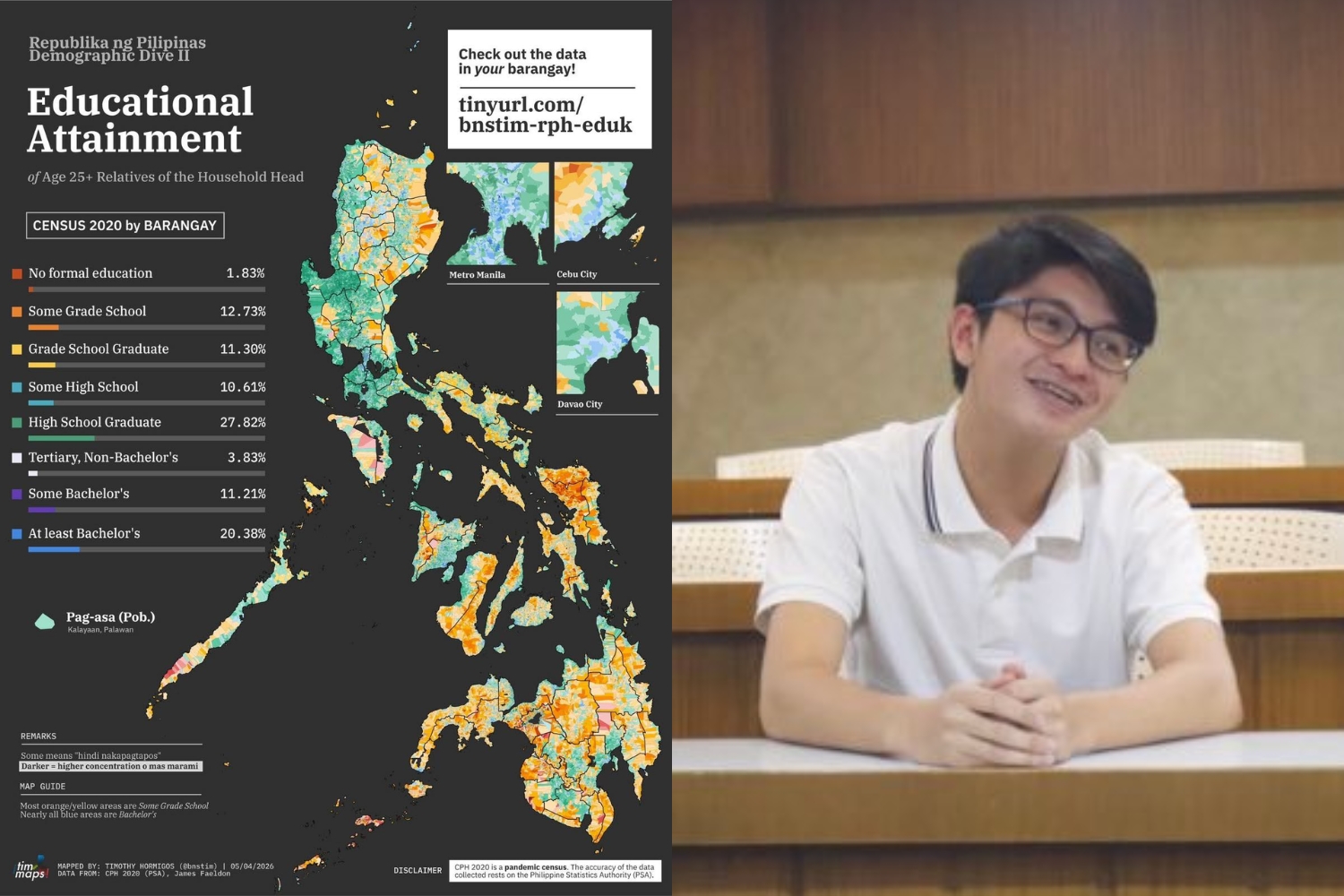 Educational attainment map
