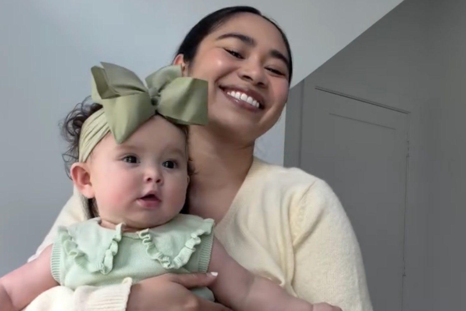 Jessica Sanchez and baby