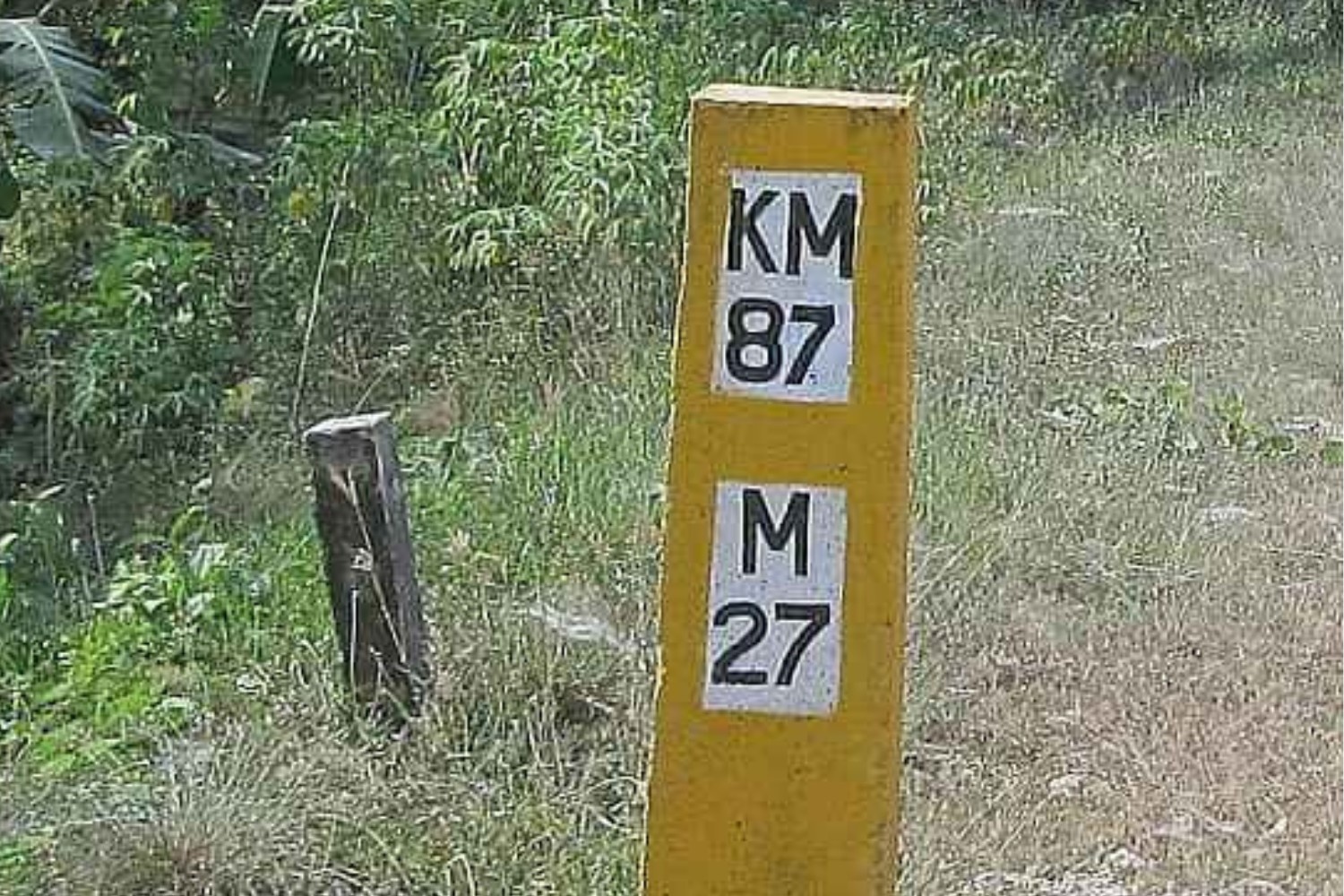 Kilometer markers