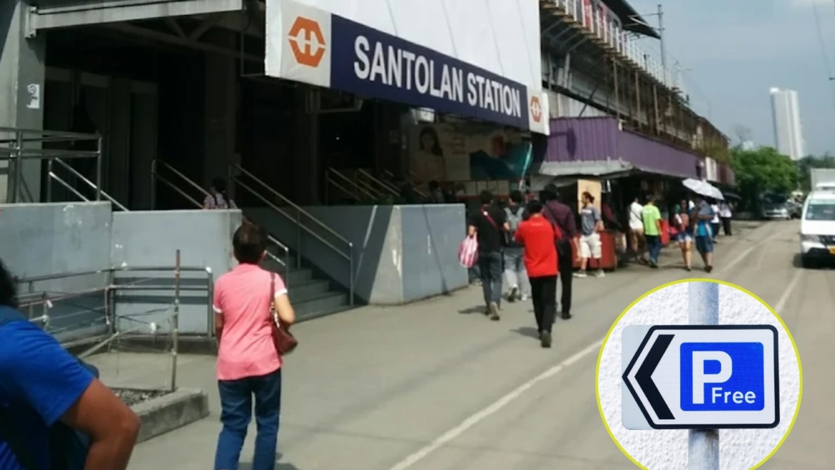 LRT-2 Santolan free parking