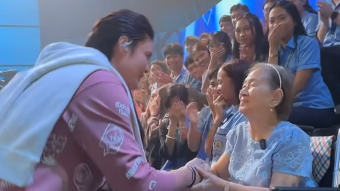 Lola Tessie meets Dingdong Dantes