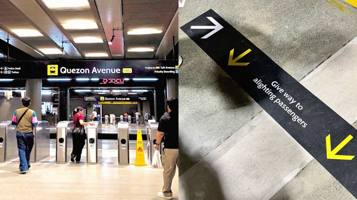 MRT Quezon Avenue station new signages