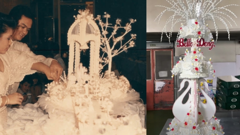 Vintage wedding cake