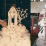 Nostalgic ‘80s-style wedding cakes are making a comeback 