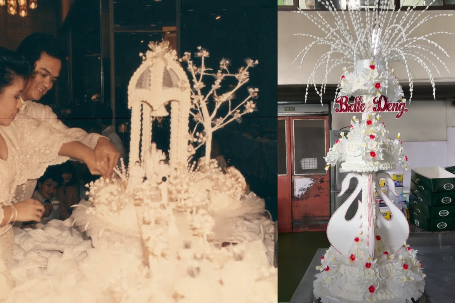 Vintage wedding cake
