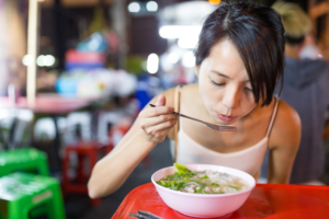 Woman eating