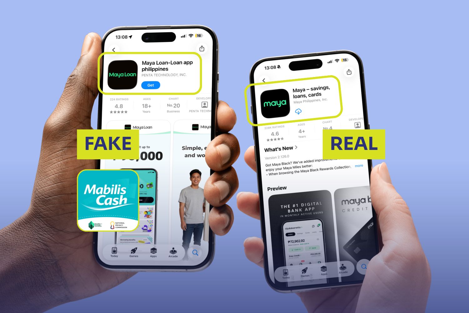 Real and Fake Maya App