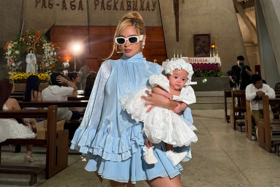 Andrea Brillantes with Bea Borres' baby daughter