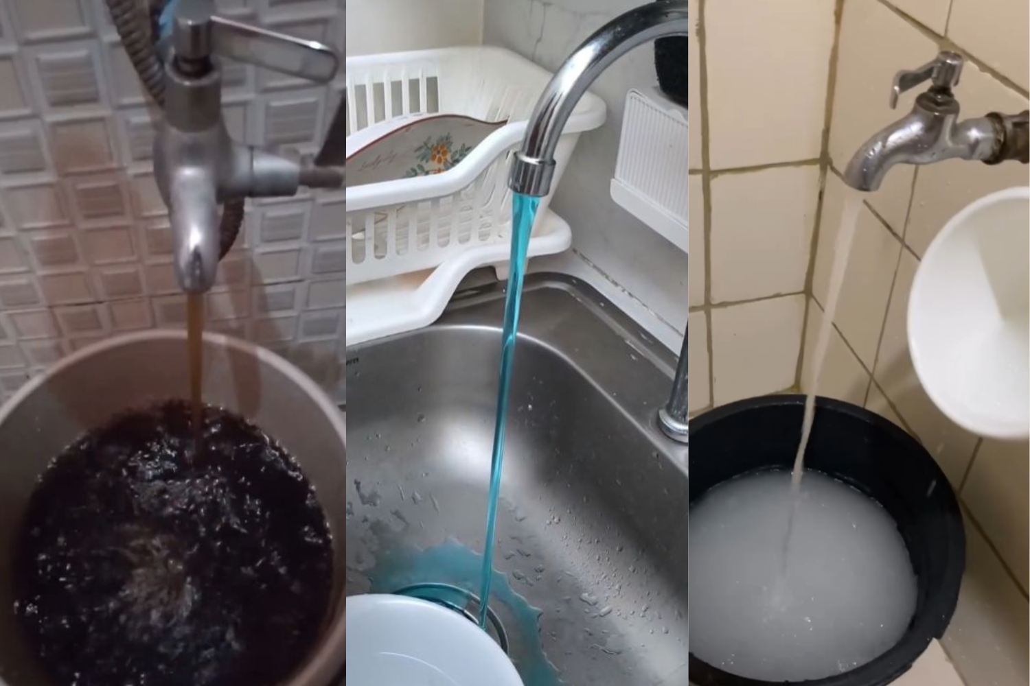 Colored water faucet
