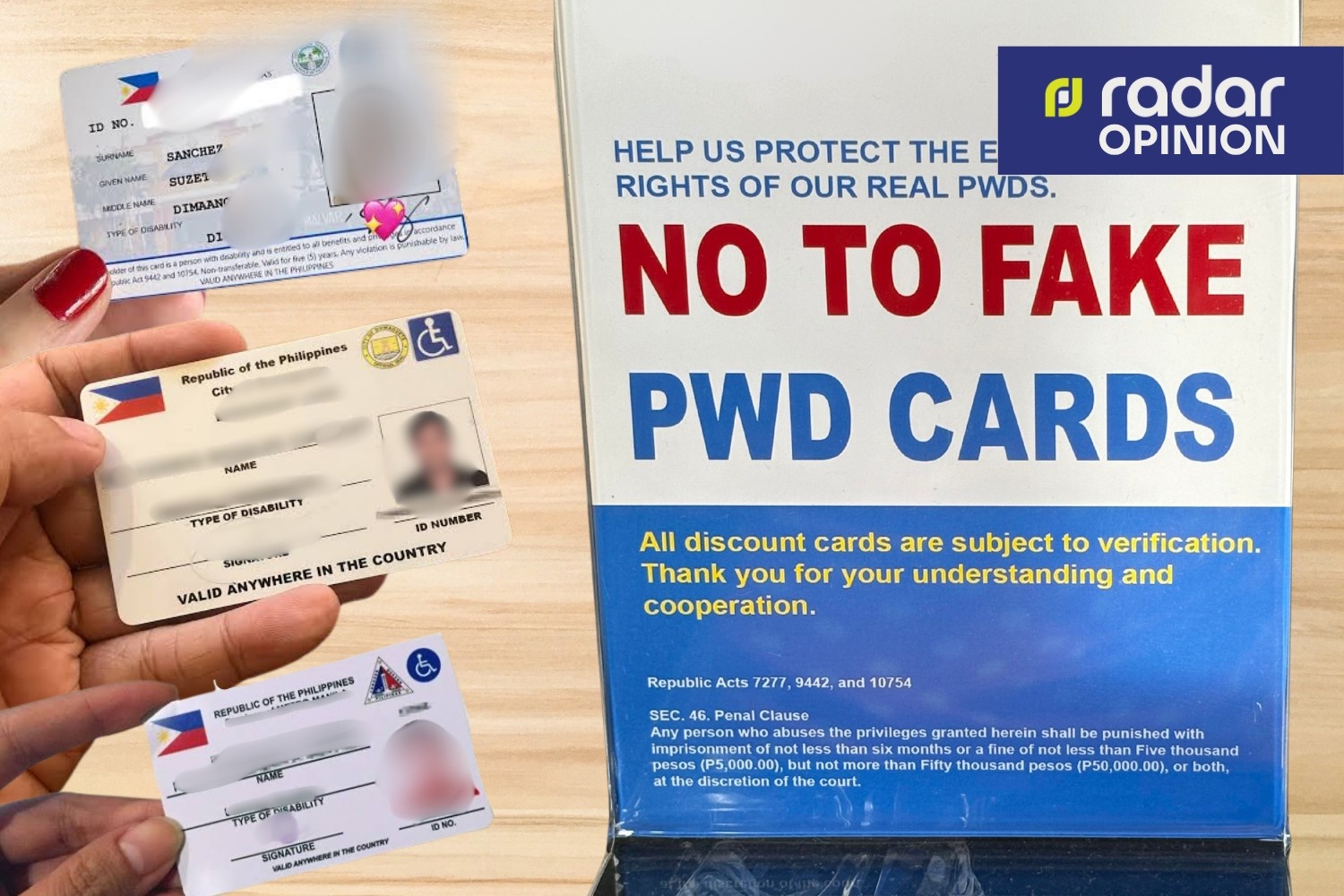 Fake PWD IDs