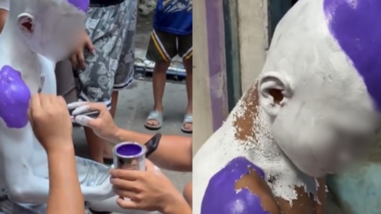 Frieza cosplay paint