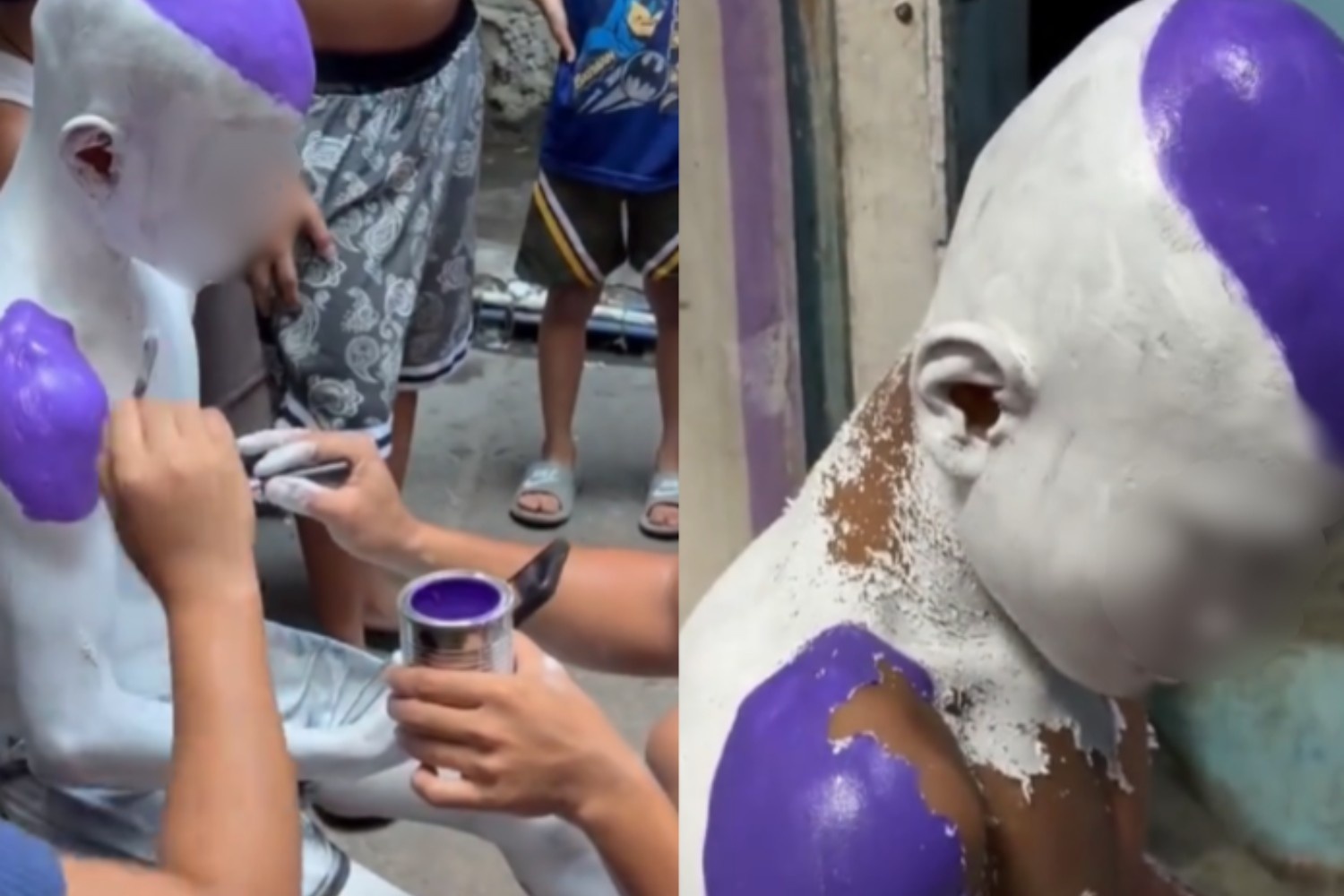 Frieza cosplay paint