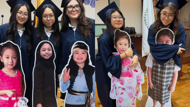 Graduation surprise standees
