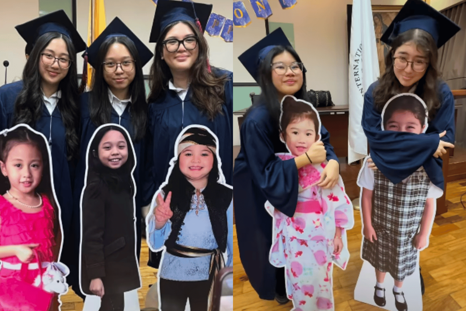 Graduation surprise standees