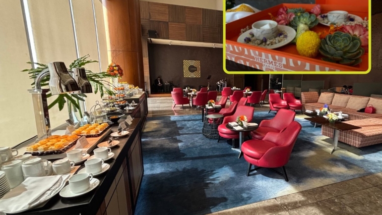 Hermès afternoon tea at Conrad Manila