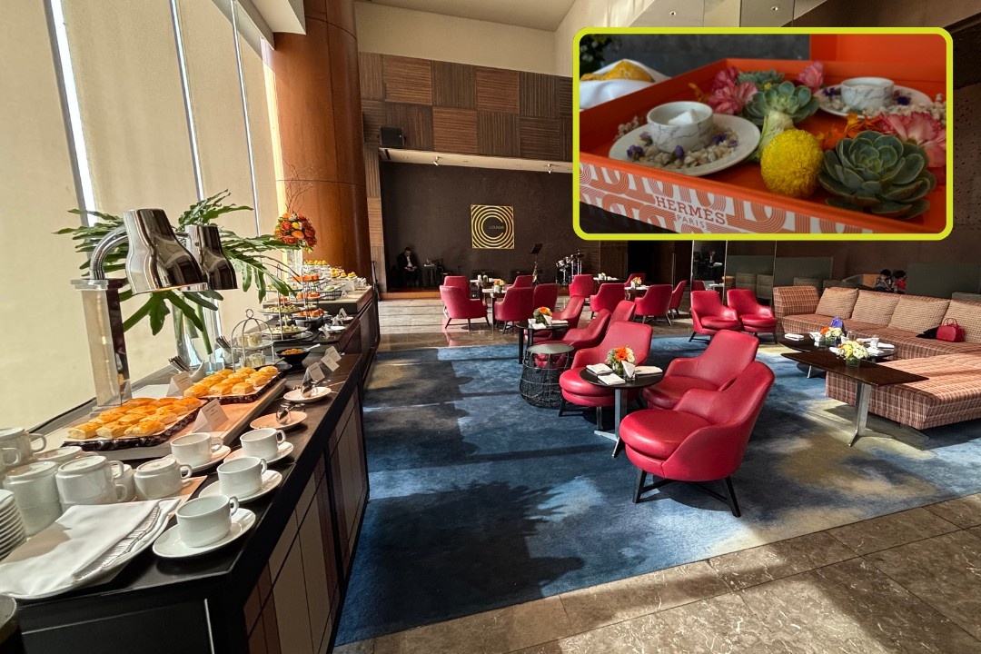 Hermès afternoon tea at Conrad Manila