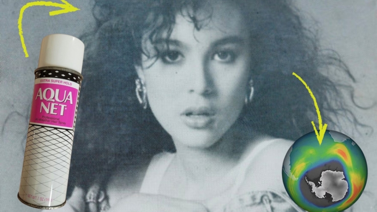 Impact of 80s hairspray
