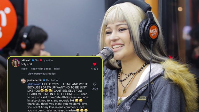 Janine Berdin fangirls over Demi Lovato