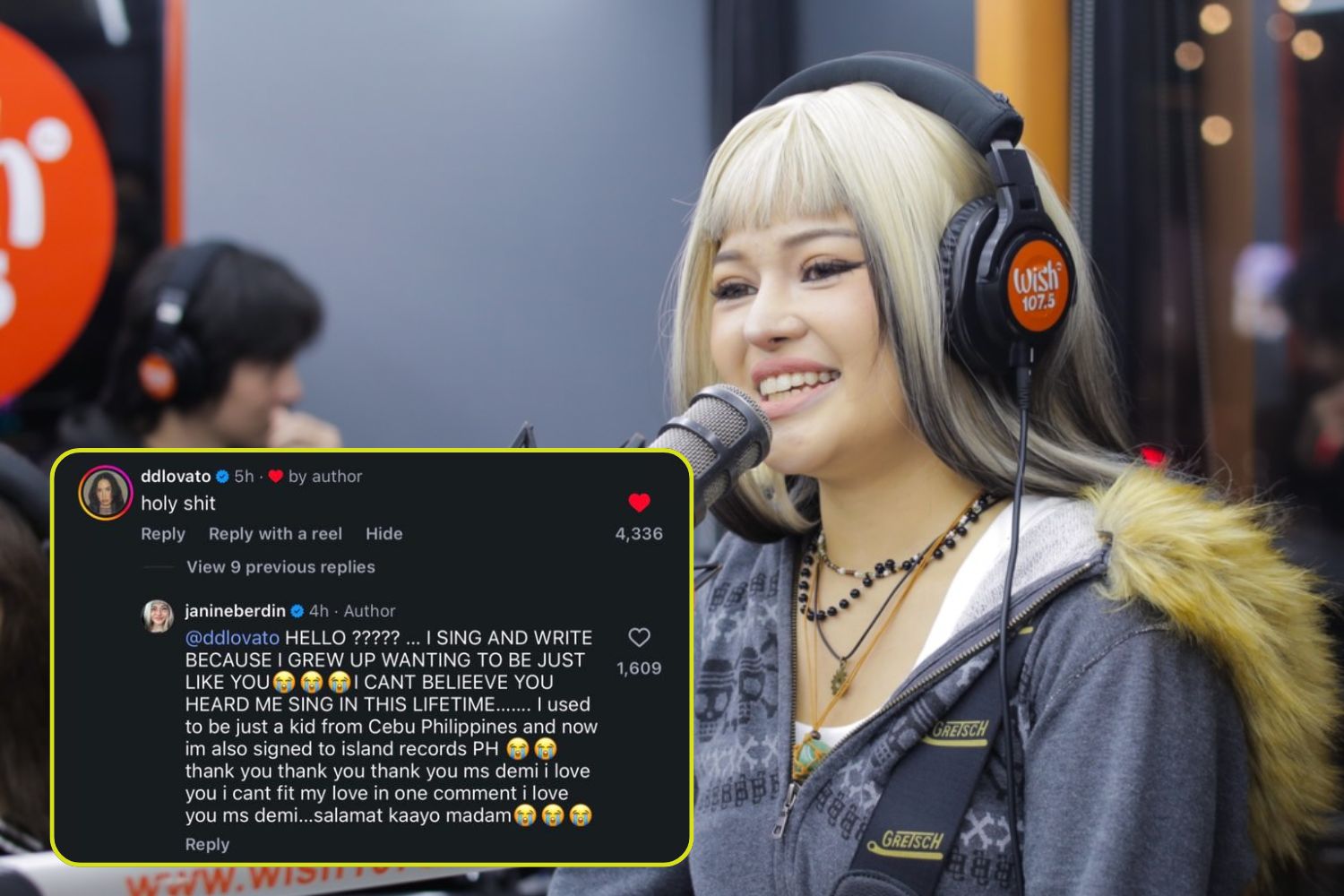 Janine Berdin fangirls over Demi Lovato