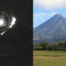 Meteor appears to strike Mayon Volcano
