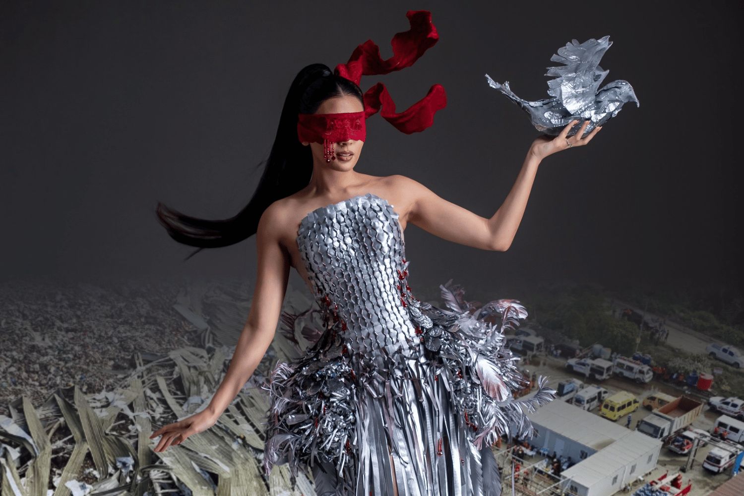 Miss Eco International 2026 candidate pays tribute to Binaliw landslide victims