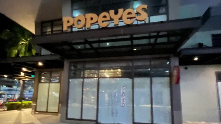 Popeyes downsizing in Philippines