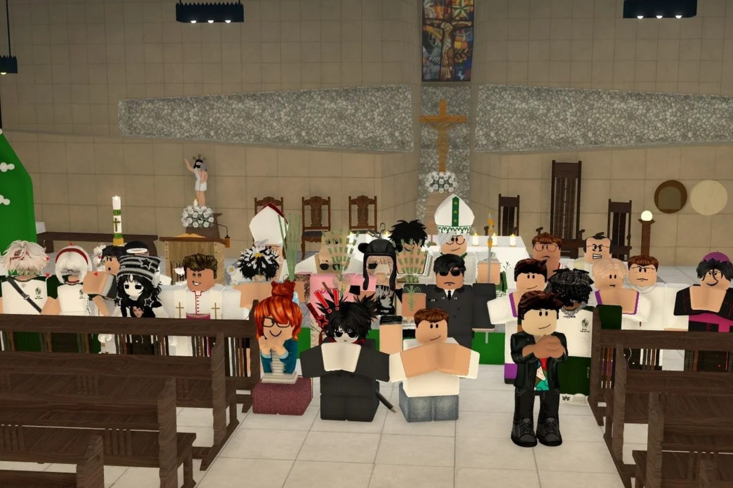 Roblox celebrates Sunday Mass