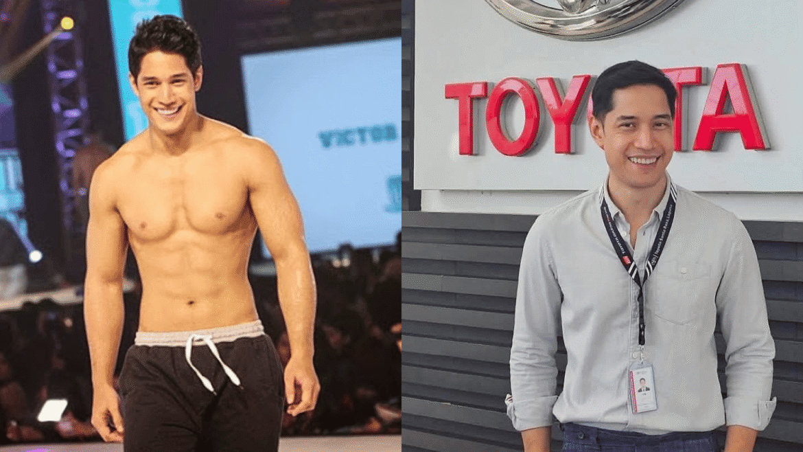 Victor Basa as a model and corporate employee for Toyota