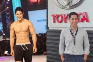 Victor Basa as a model and corporate employee for Toyota