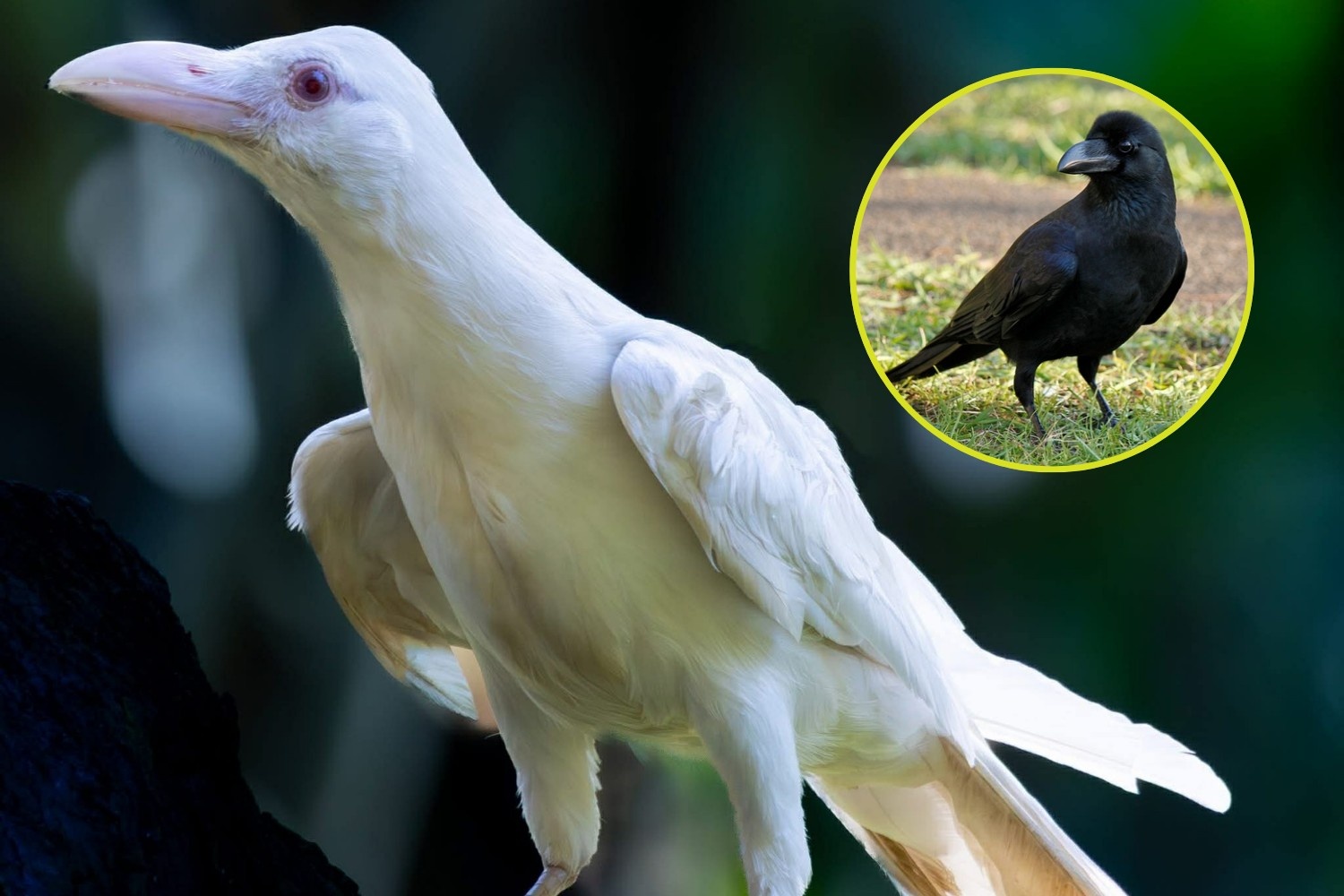 White crow sighting