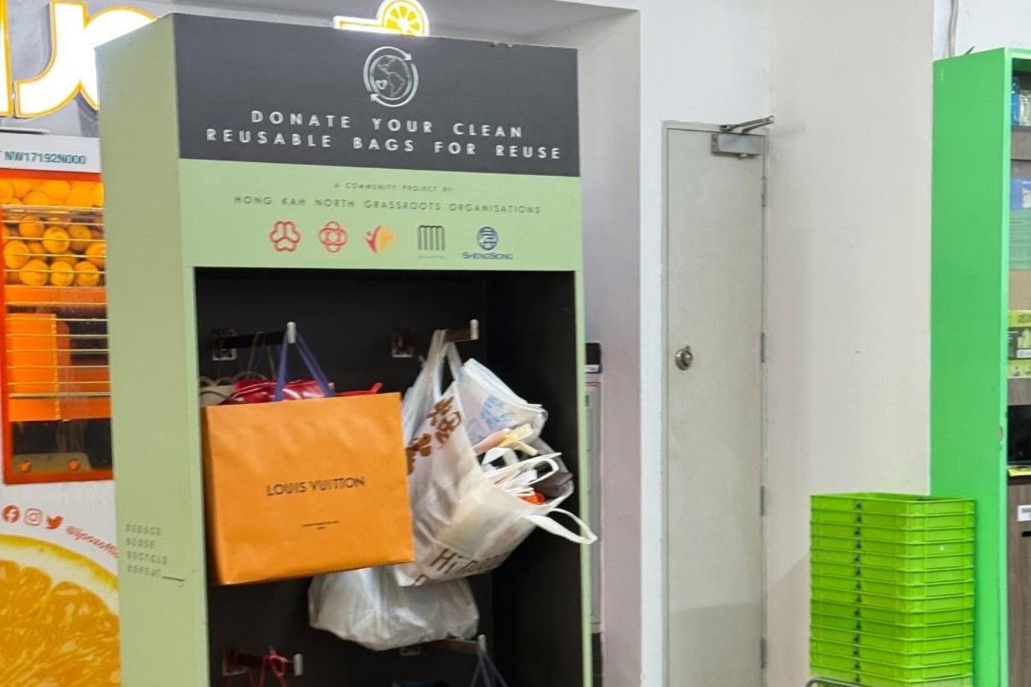 paper bag reuse system