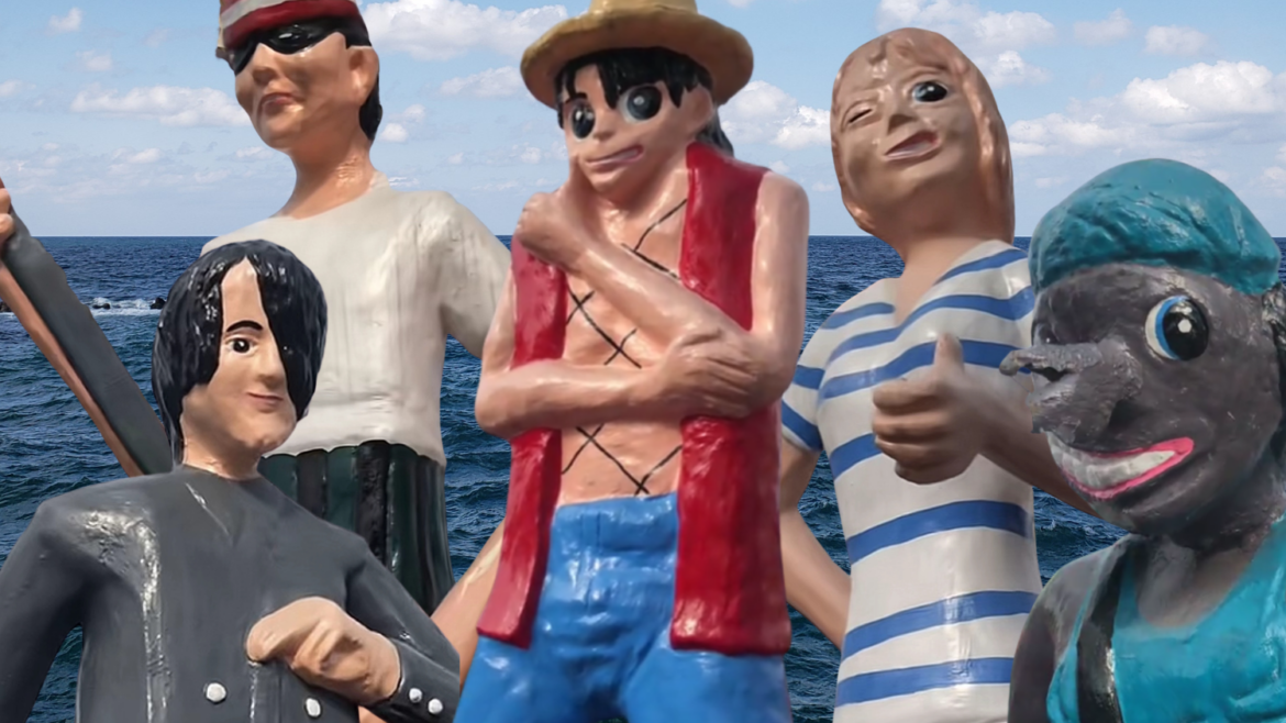 ‘One Piece’ statues in Jed's Island Resort