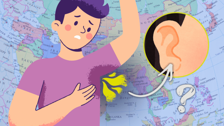 Asian odor and ears