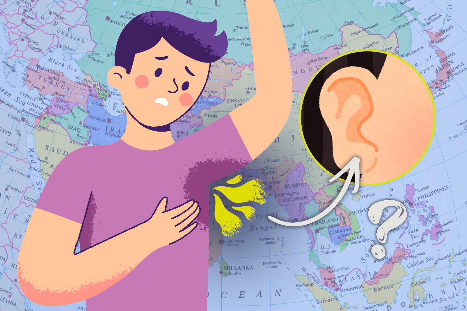 Asian odor and ears