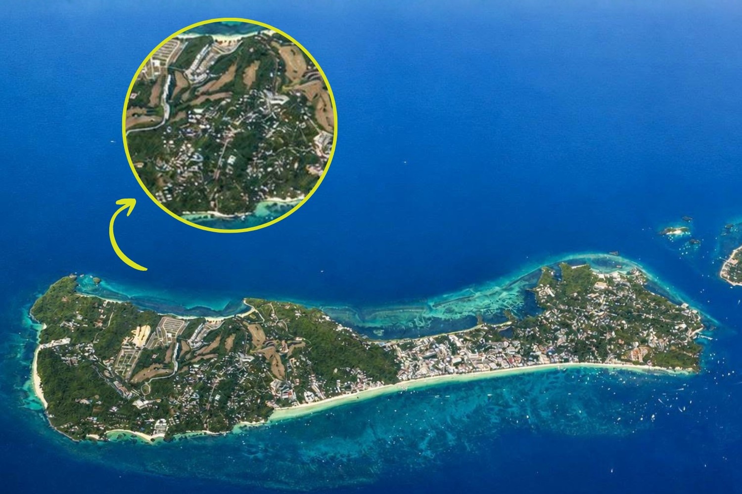 Boracay's last green zone