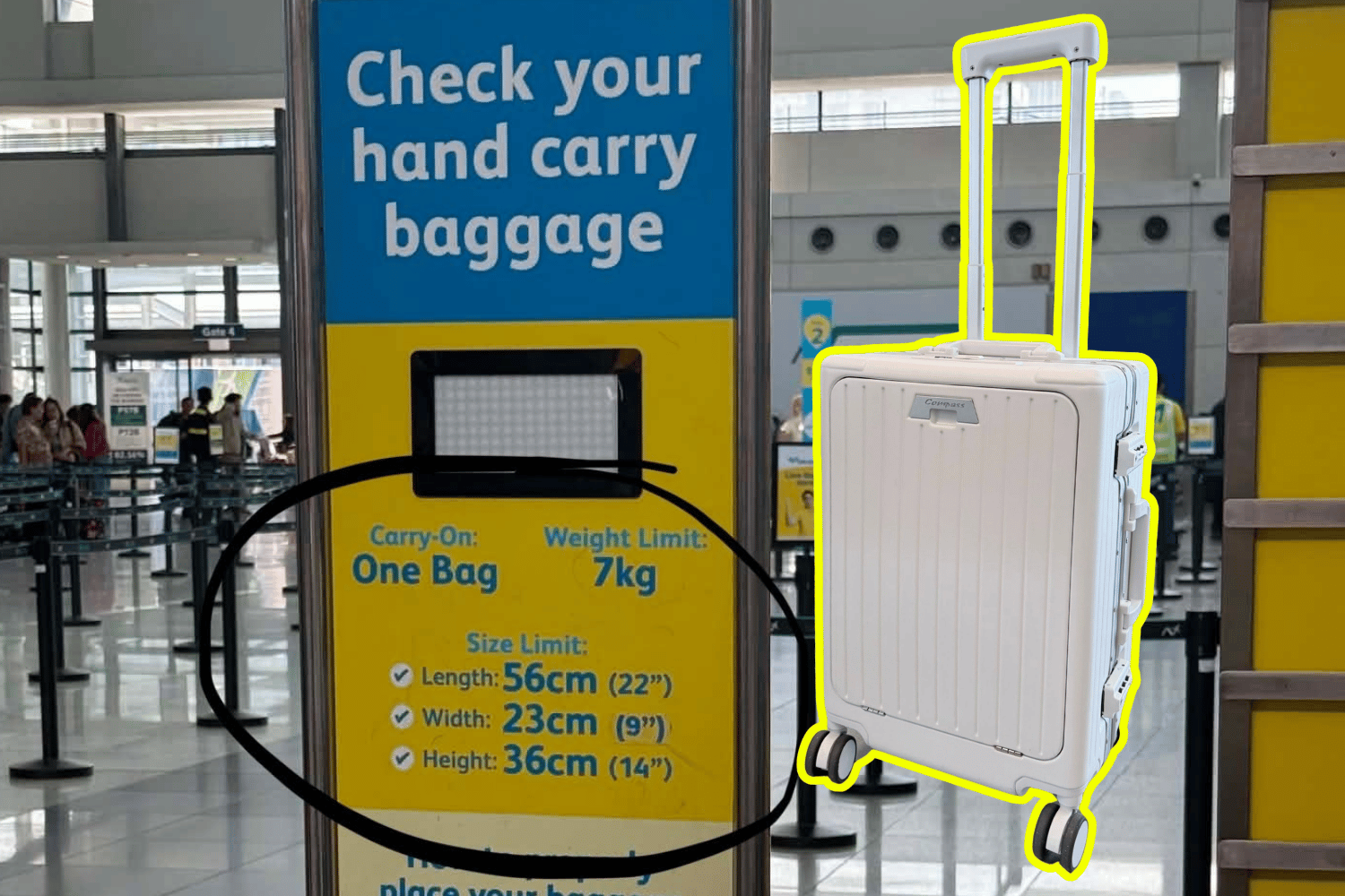 CebuPac inaccurate sizer