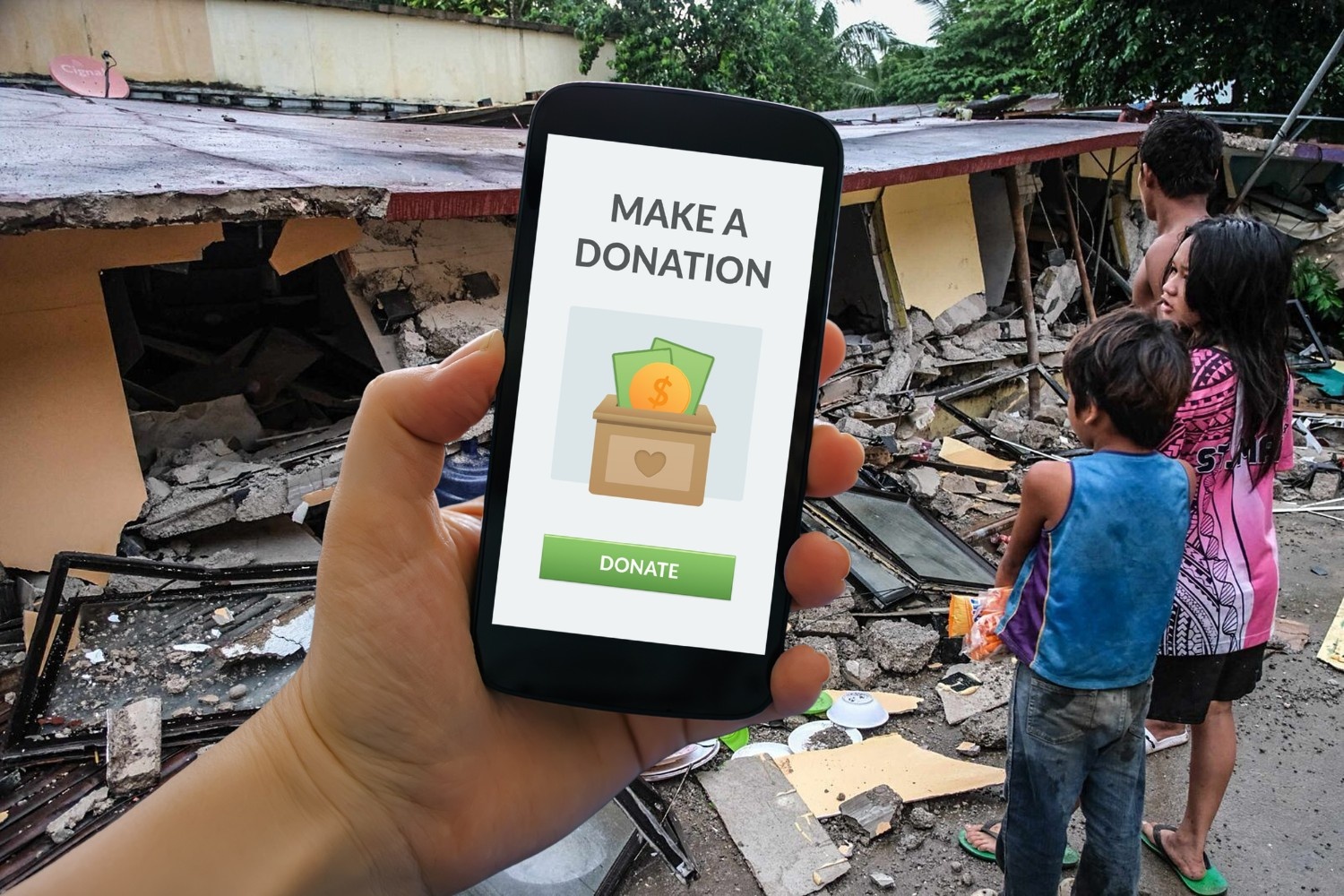 Digital cash donation