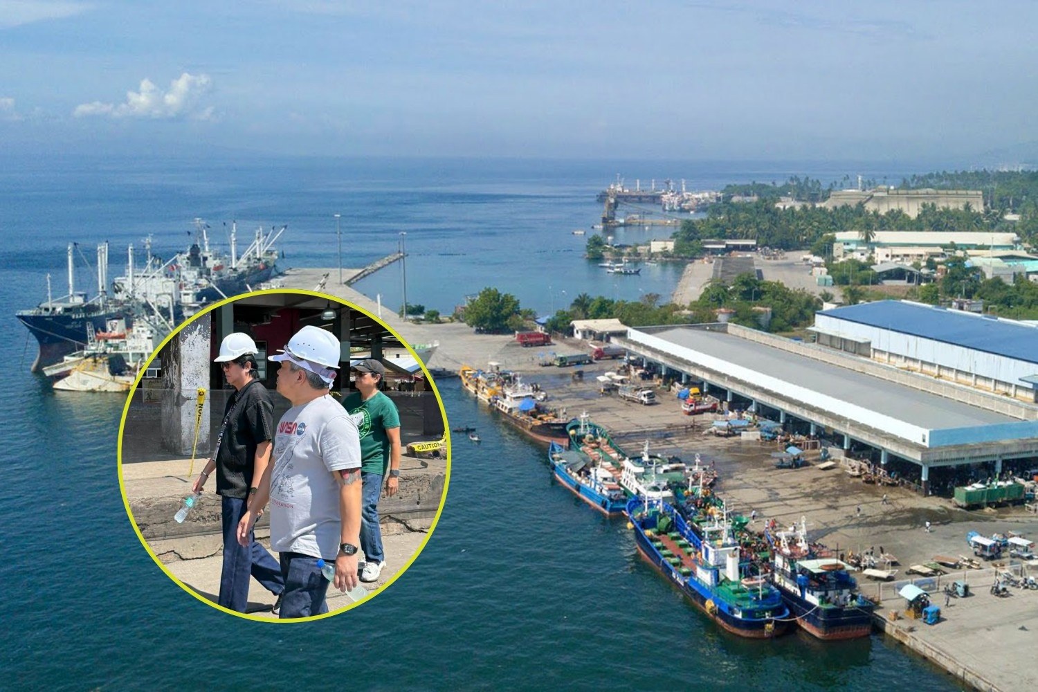 Fish port damaged after earthquake