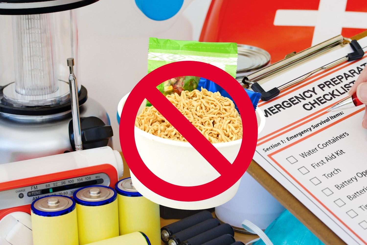 Instant noodles on emergency situations