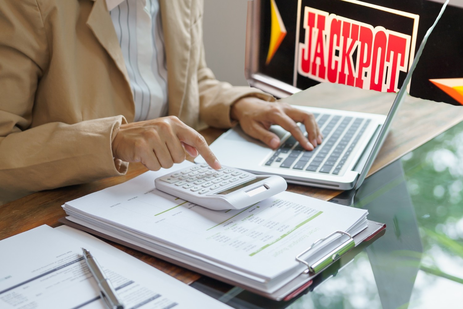 Jackpot winnings taxed 20%