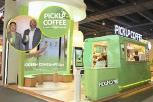 PICKUP COFFEE franchising and AI technology