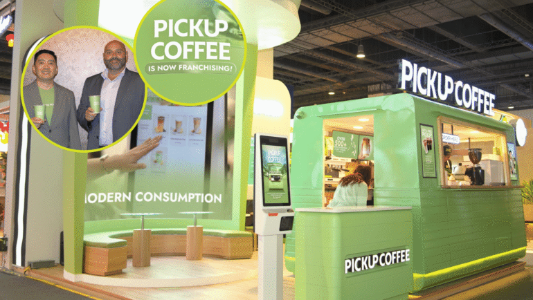 PICKUP COFFEE franchising and AI technology