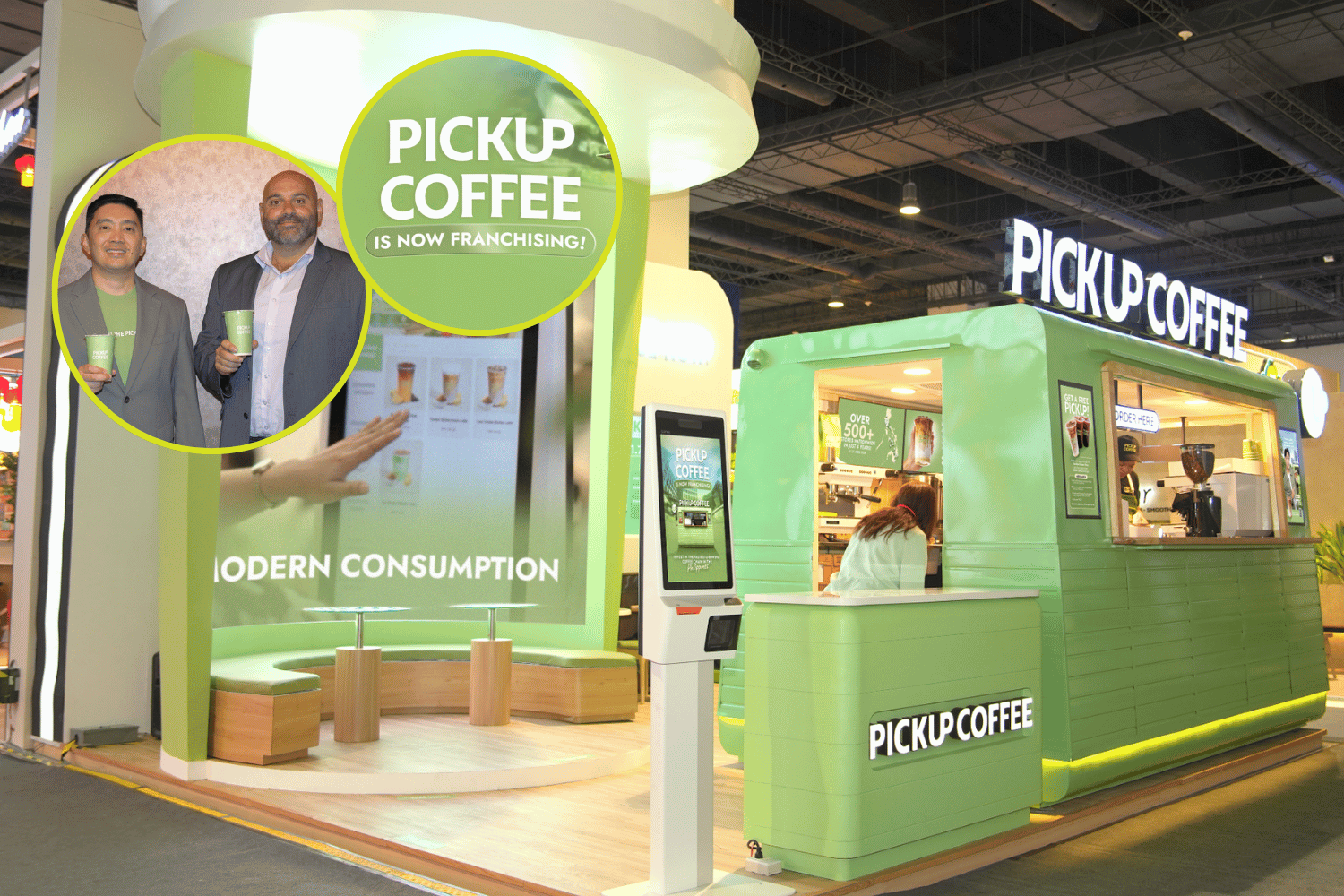 PICKUP COFFEE franchising and AI technology