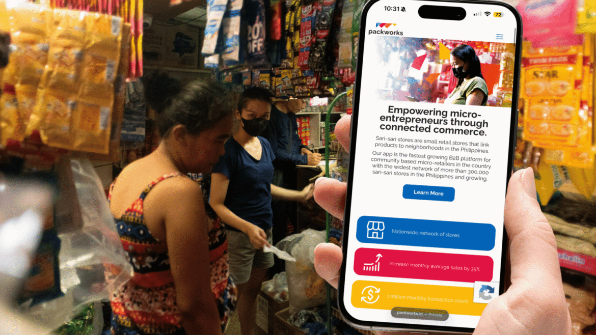 Packworks AI tool in sari-sari stores