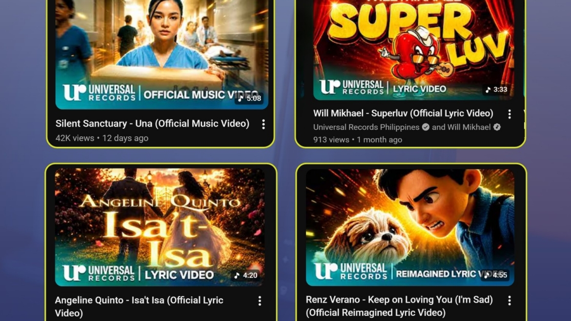 Universal Records Philippines AI thumbnails