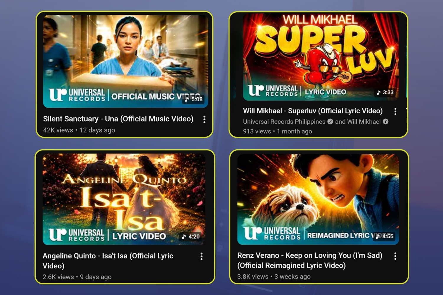 Universal Records Philippines AI thumbnails