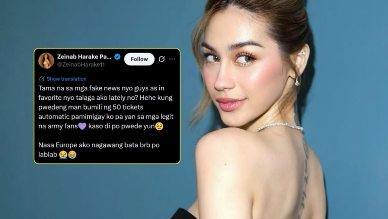 Zeinab Harake on BTS ticket rumors